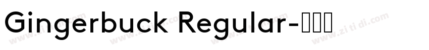 Gingerbuck Regular字体转换